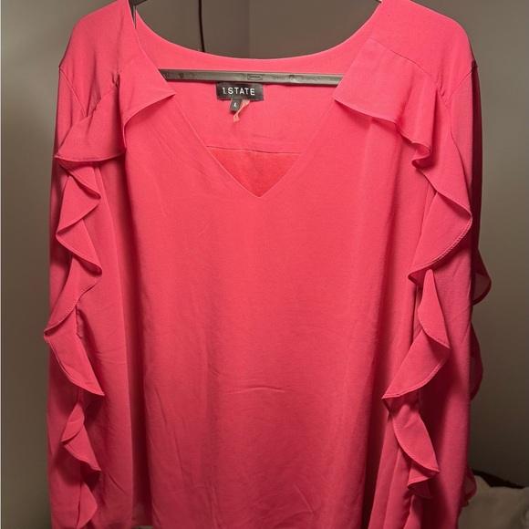 Pink Ruffle Blouse - Picture 1 of 6